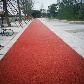 成都彩色透水混凝土 無砂透水混凝土 車行彩色透水混凝土路 施工單位