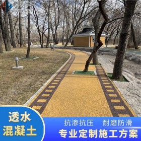 武隆區(qū) 彩色透水路面道路 混凝土透水地坪 透水混泥土膠粉 廠家免費指導(dǎo)施工