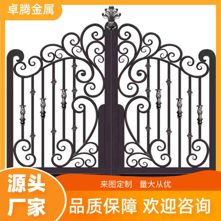 四川鐵藝大門廠家定制  庭院鐵藝大門 定做別墅庭院大門